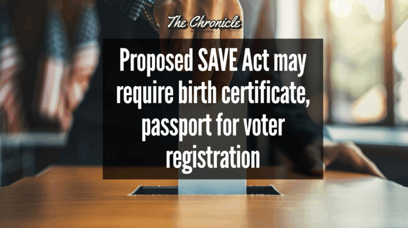 Proposed SAVE Act may require birth certificate, passport for voter registrationÂ 